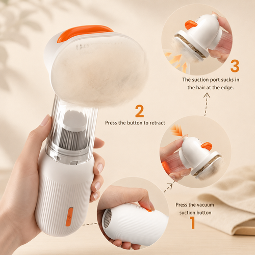 4-in-1 Electric Pet Hair Removal Brush