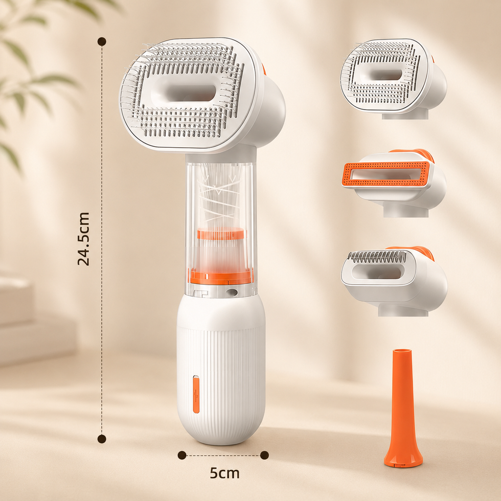 4-in-1 Electric Pet Hair Removal Brush