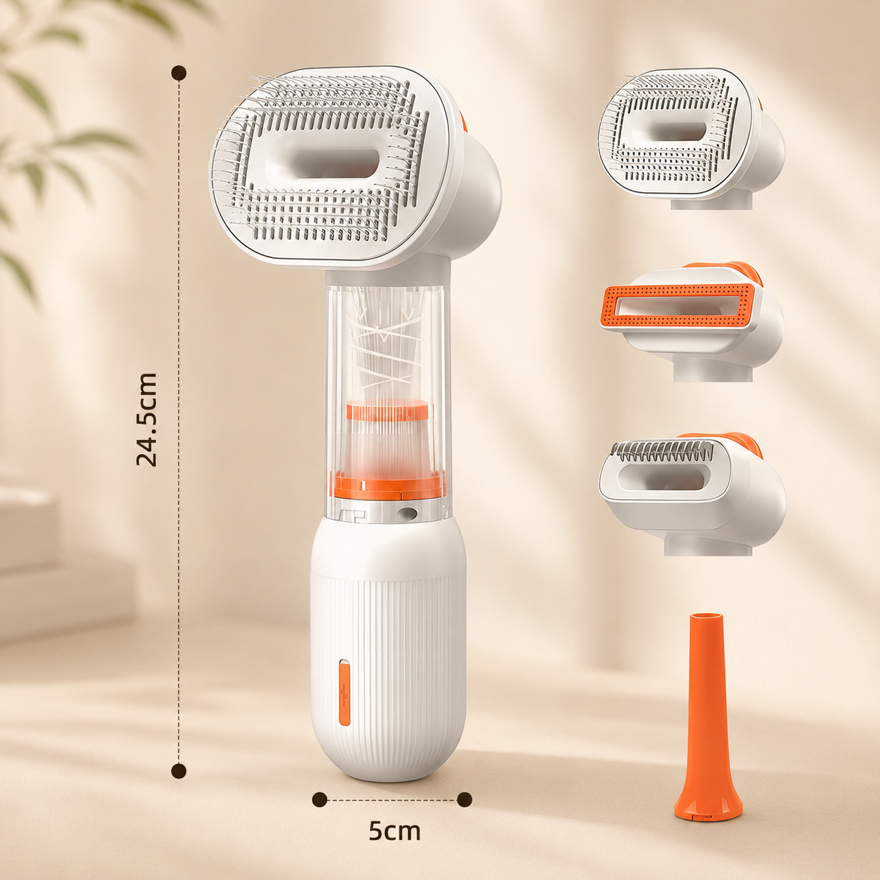 4-in-1 Electric Pet Hair Removal Brush