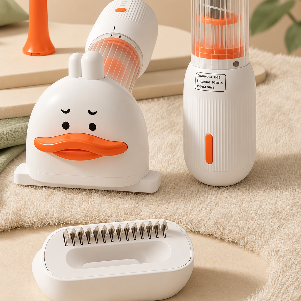 4-in-1 Electric Pet Hair Removal Brush