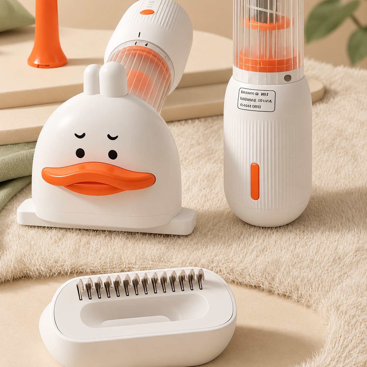 4-in-1 Electric Pet Hair Removal Brush