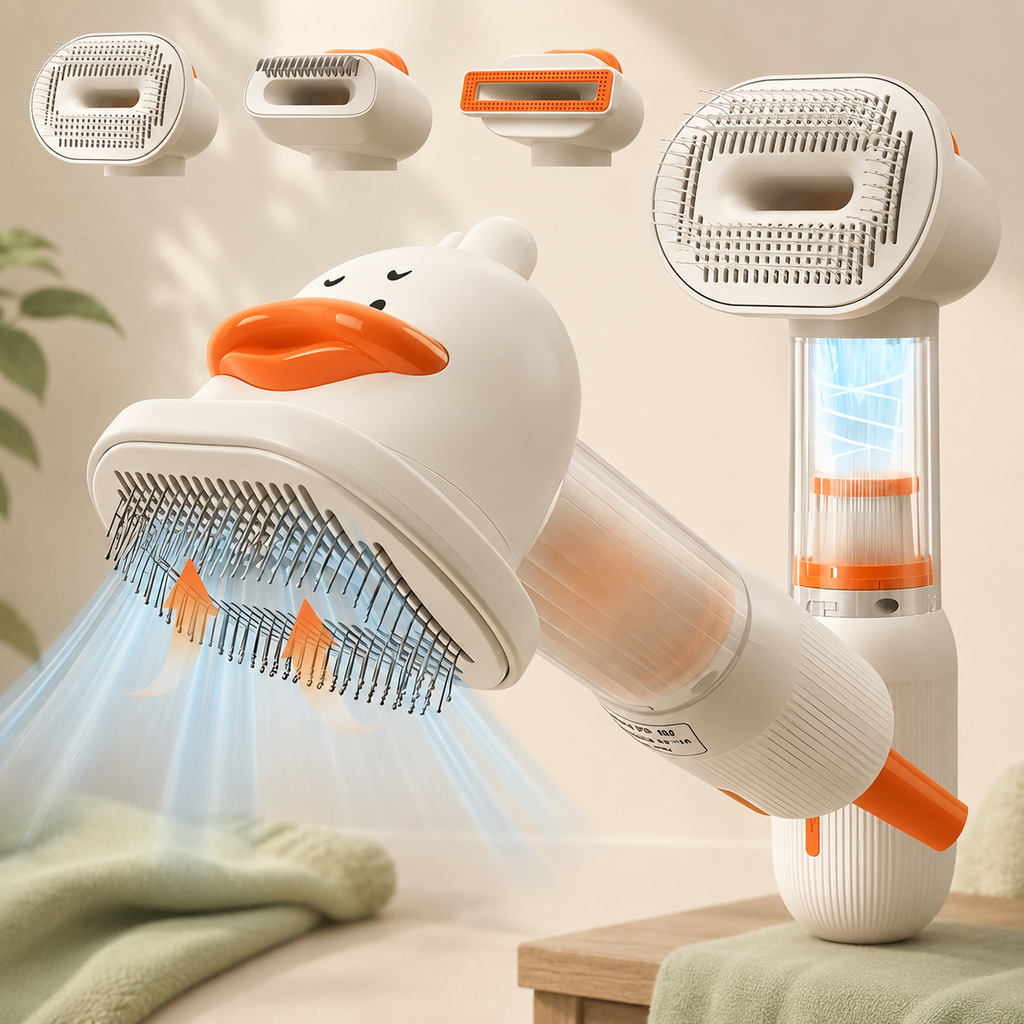 4-in-1 Electric Pet Hair Removal Brush