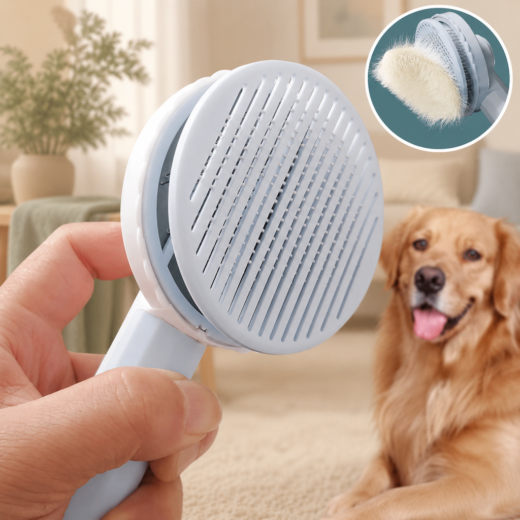 Self-Cleaning Pet Brush