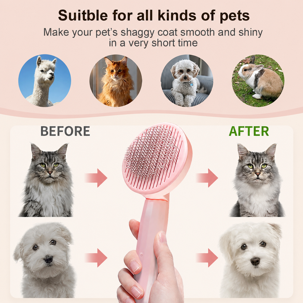 Self-Cleaning Pet Brush