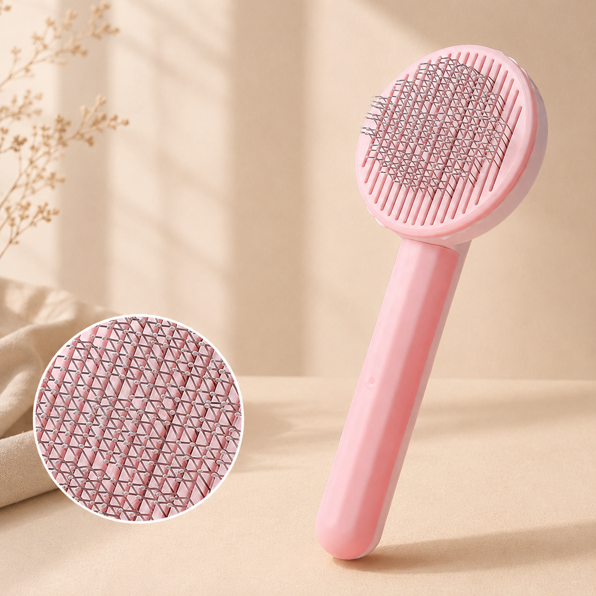 Self-Cleaning Pet Brush